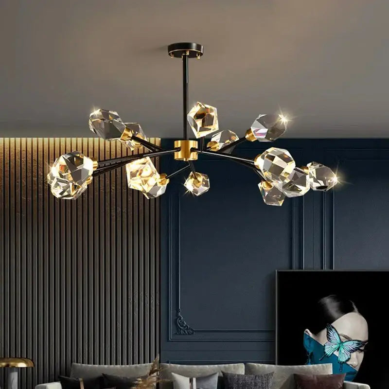 Luxury gold decorbites crystal chandelier for dining room