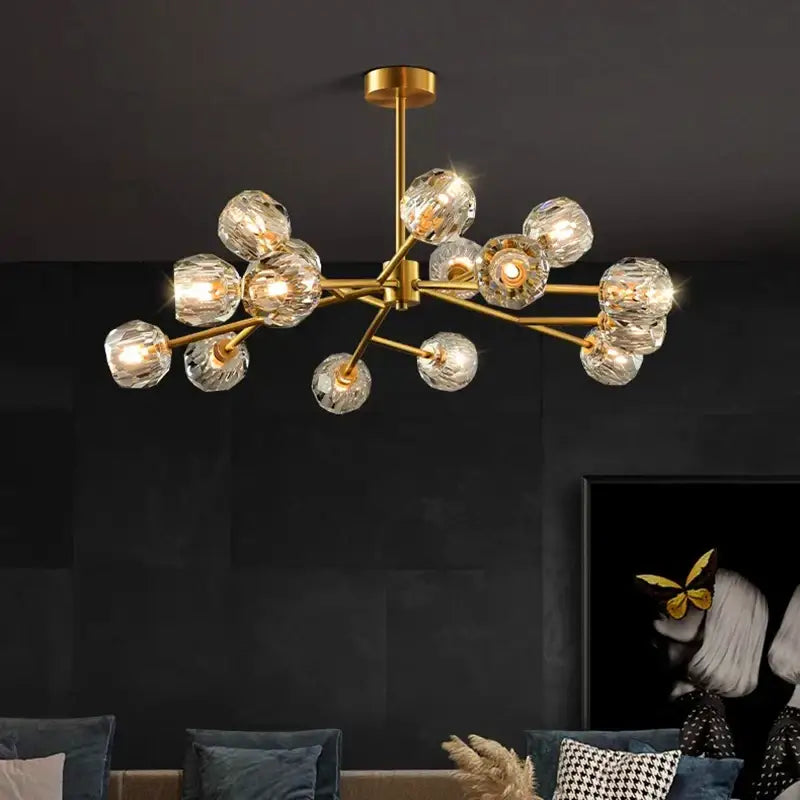 Modern decorbites crystal chandelier black dining room ceiling light