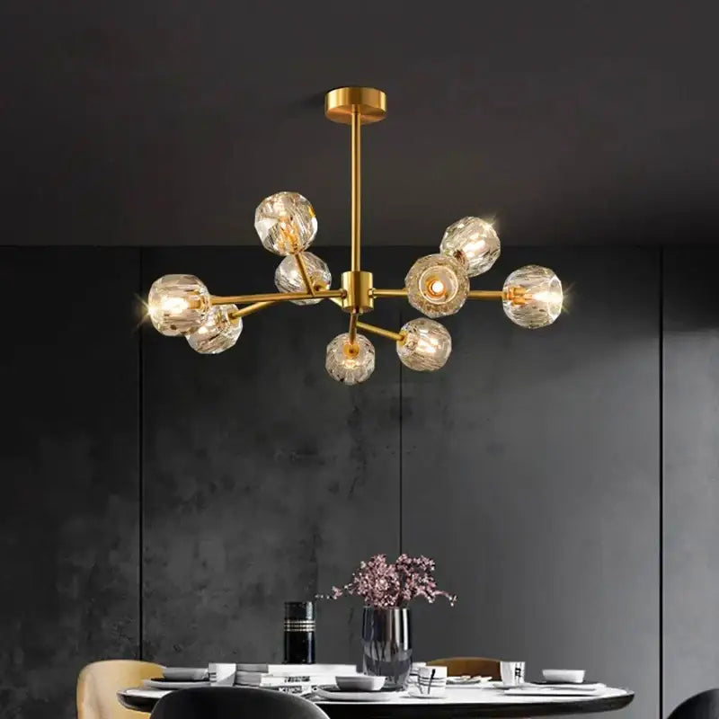 Modern decorbites crystal chandelier black dining room ceiling light