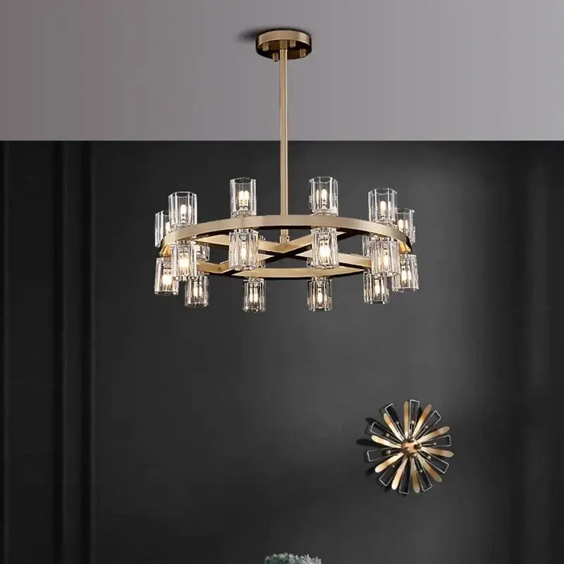 Modern gold decorbites crystal chandelier for living room dining room