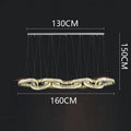 Modern gold decorbites crystal chandelier living room pendant light