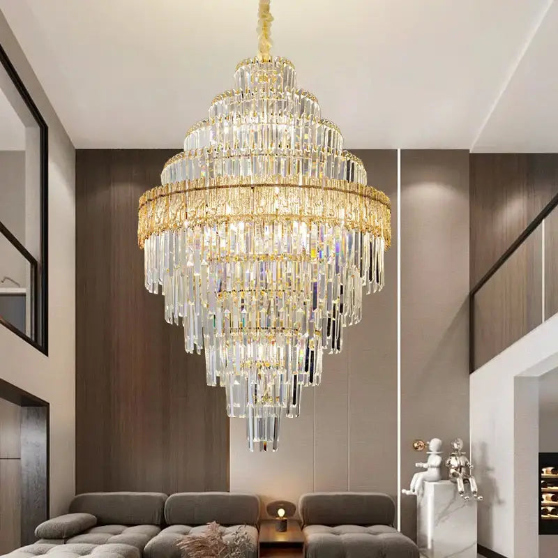 Modern gold decorbites crystal chandelier for living room lighting