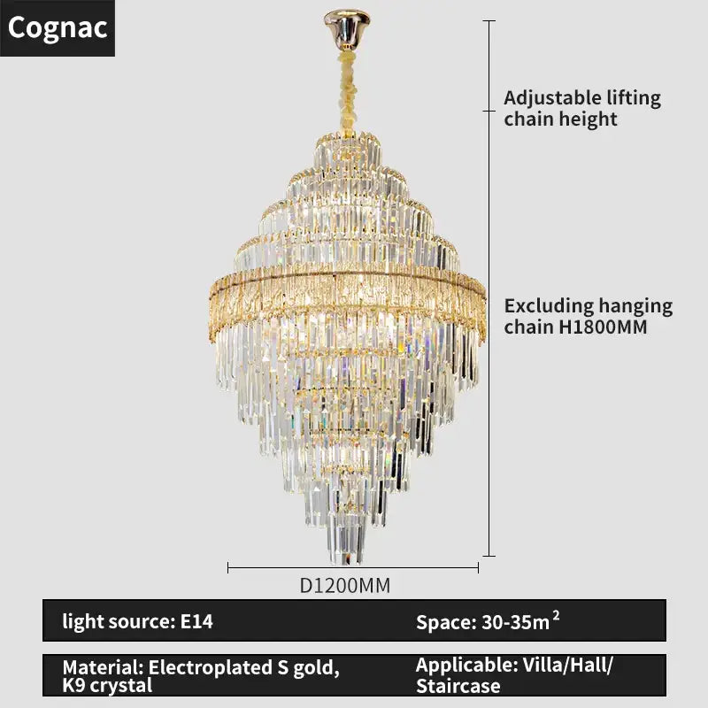 Modern gold decorbites crystal chandelier for living room lighting