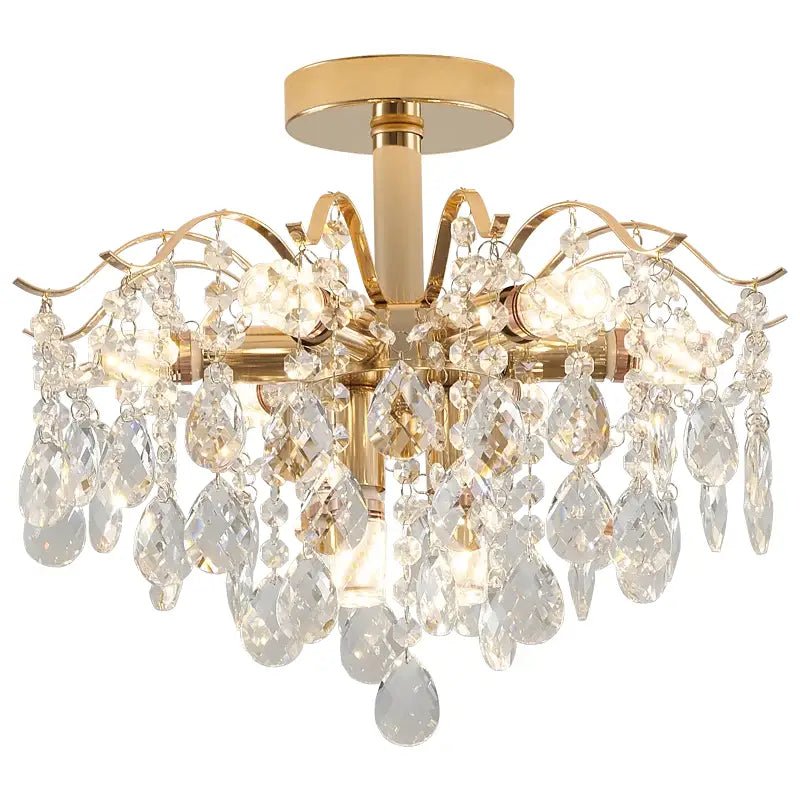 Luxury gold decorbites crystal chandelier for living room