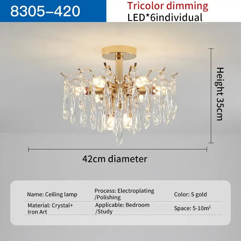 Luxury gold decorbites crystal chandelier for living room