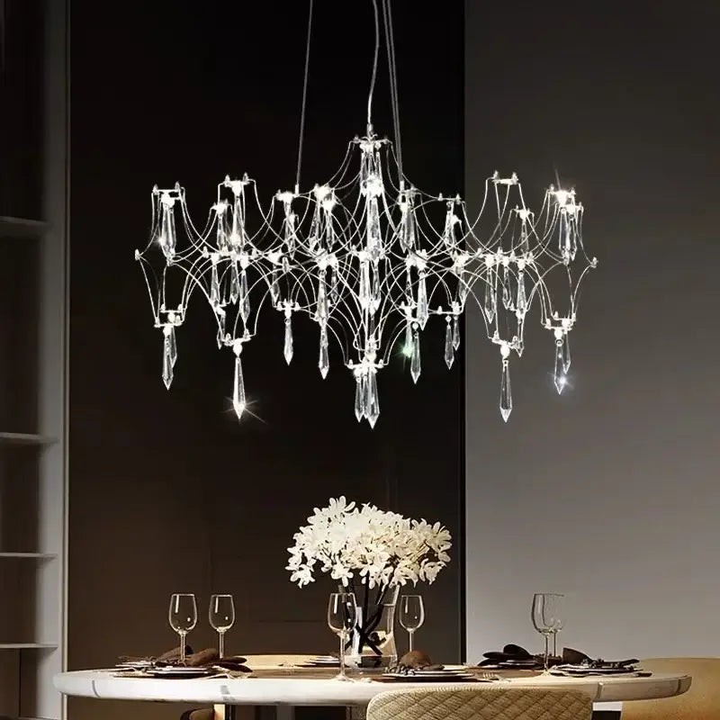 Modern starry decorbites crystal chandelier for living room
