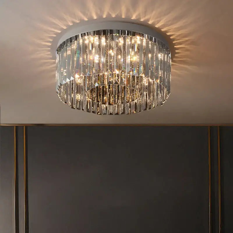 Luxury tiered decorbites crystal chandelier for living room