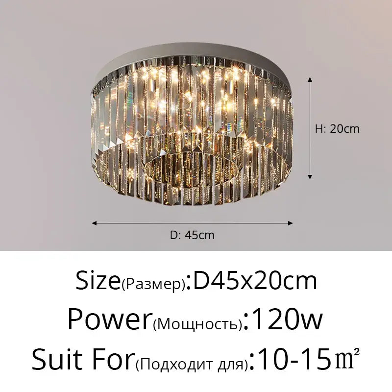 Luxury tiered decorbites crystal chandelier for living room