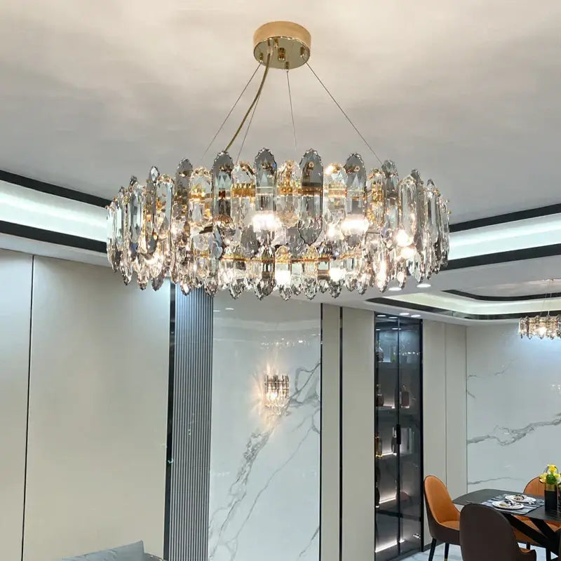 Luxury nordic gold decorbites crystal chandelier for living room