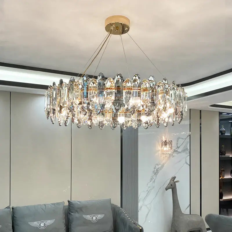 Luxury nordic gold decorbites crystal chandelier for living room
