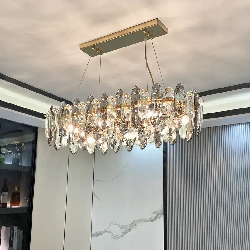 Luxury nordic gold decorbites crystal chandelier for living room