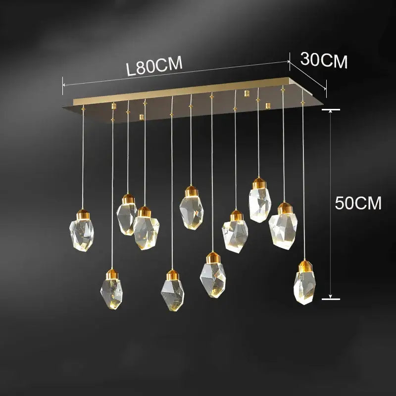 Modern gold decorbites crystal chandelier for dining room