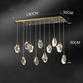 Modern gold decorbites crystal chandelier for dining room
