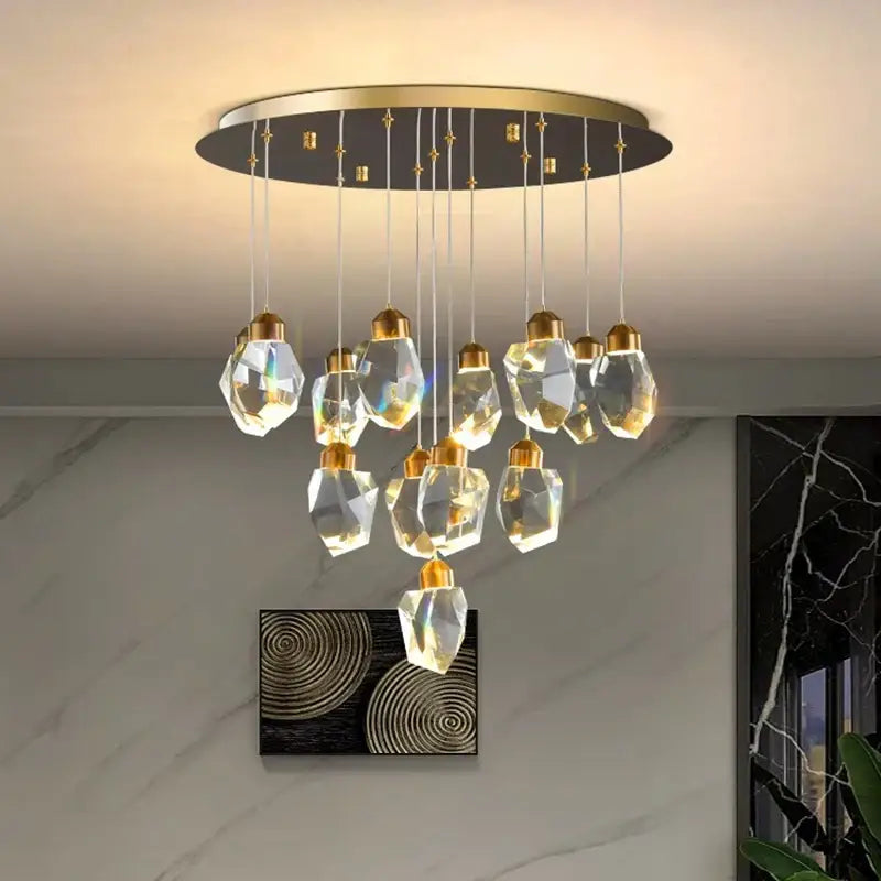 Modern gold decorbites crystal chandelier for dining room