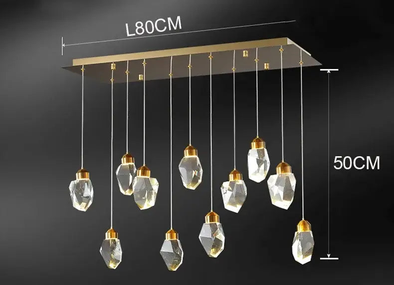 Modern gold decorbites crystal chandelier for dining room