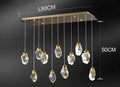 Modern gold decorbites crystal chandelier for dining room
