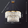 Luxury gold decorbites crystal chandelier for dining room