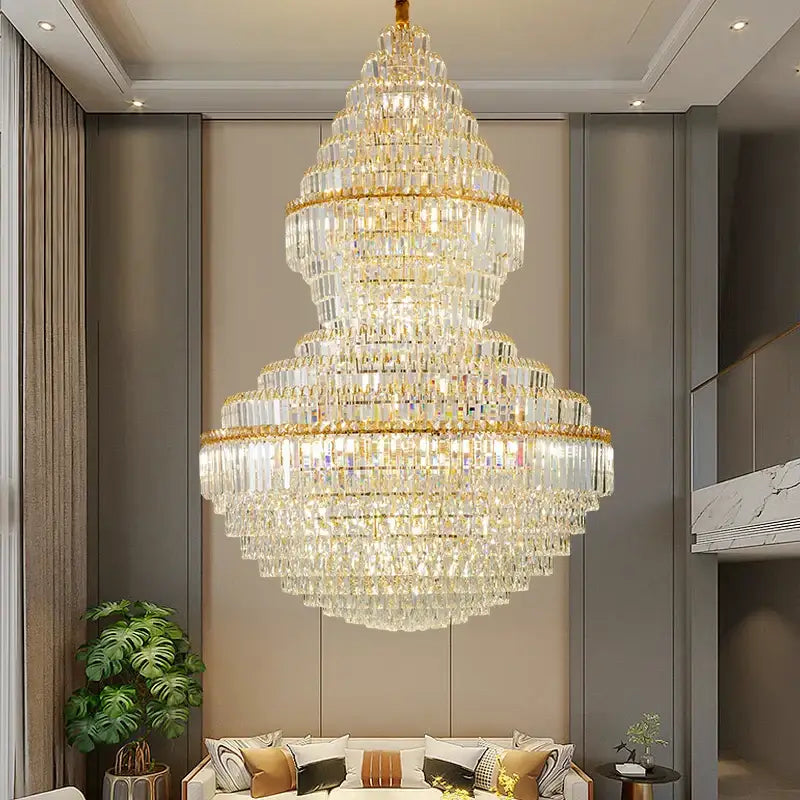 Modern gold decorbites crystal chandelier living room lighting