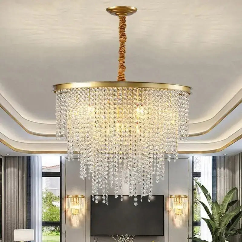 Modern gold decorbites crystal chandelier for dining room