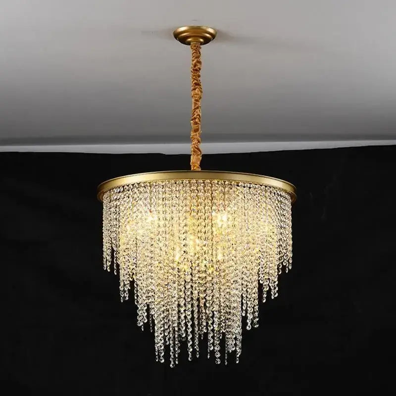 Modern gold decorbites crystal chandelier for dining room