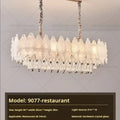 White feather decorbites crystal chandelier for living room
