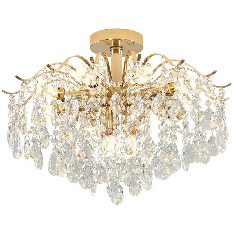 Modern gold decorbites crystal chandelier for living room spaces