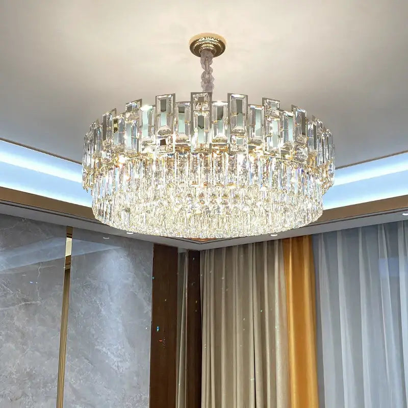 Modern black decorbites crystal chandelier for living room