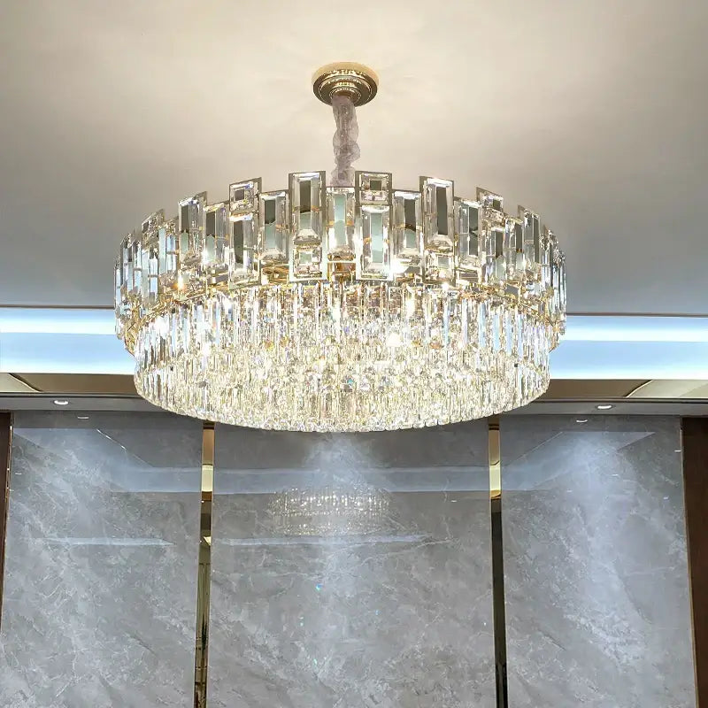 Modern black decorbites crystal chandelier for living room