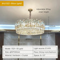Modern black decorbites crystal chandelier for living room