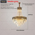 Modern gold luxury decorbites crystal chandelier living room light