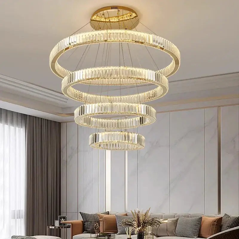 Modern gold decorbites crystal chandelier dining room pendant light