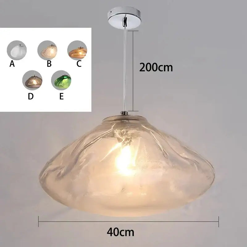 Modern shell glass decorbites crystal chandelier for living room