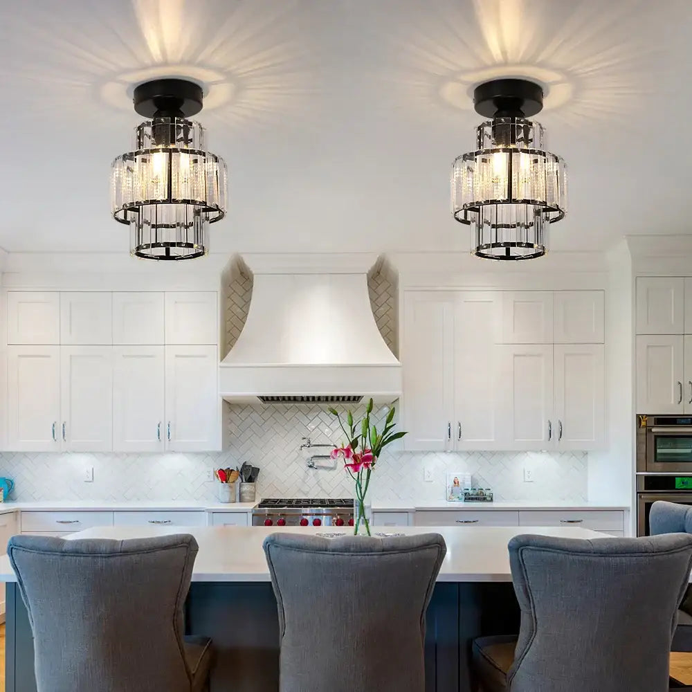 Modern gold decorbites crystal chandelier living room pendant light