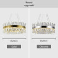 Modern gold decorbites crystal chandelier for living room