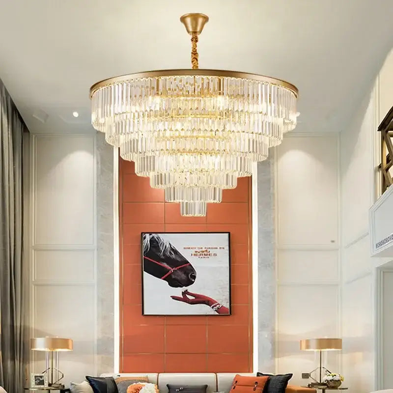 Modern gold decorbites crystal chandelier for dining room
