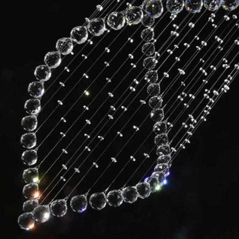Modern cascading decorbites crystal chandelier for villa hallway