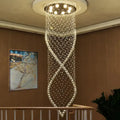 Modern cascading decorbites crystal chandelier for villa hallway