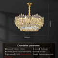 Modern tiered faceted decorbites crystal chandelier for dining room