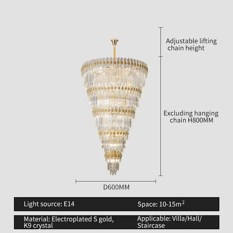 Modern gold decorbites crystal chandelier for dining room