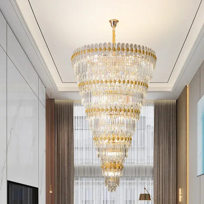Modern gold decorbites crystal chandelier for dining room