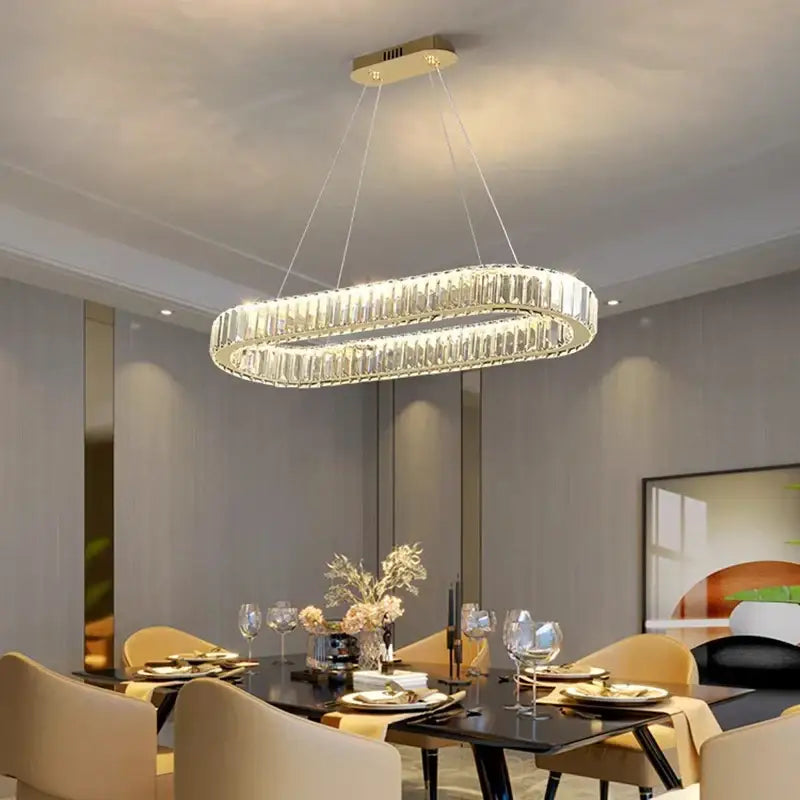 Modern gold decorbites crystal chandelier for dining room