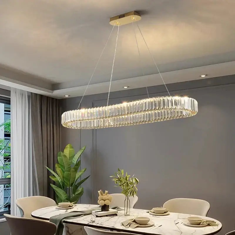 Modern gold decorbites crystal chandelier for dining room