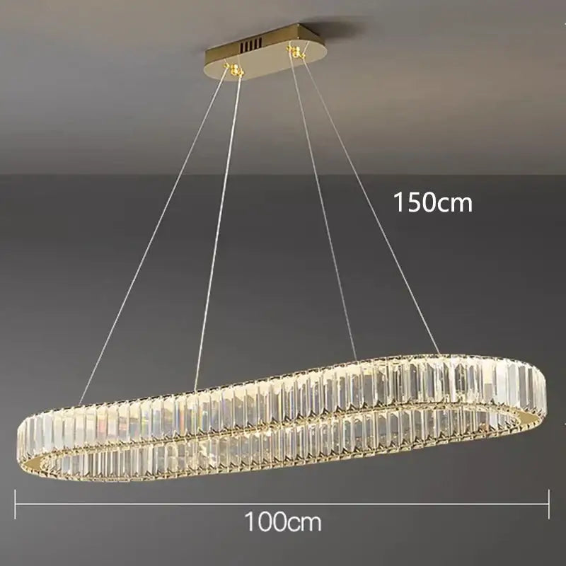 Modern gold decorbites crystal chandelier for dining room