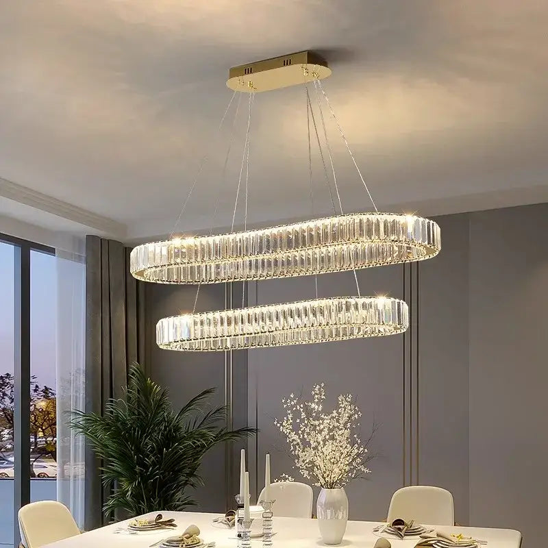 Modern gold decorbites crystal chandelier for dining room