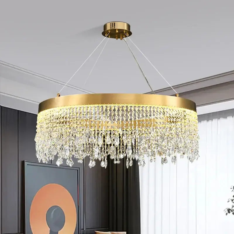 Modern gold decorbites crystal chandelier for dining room