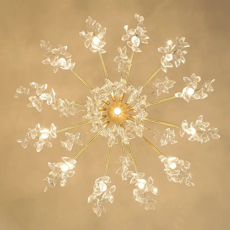 Modern gold decorbites crystal chandelier for living room