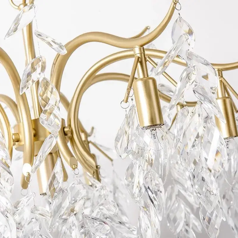 Modern gold decorbites crystal chandelier for living room