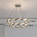 Modern ring decorbites crystal chandelier staircase luxury light