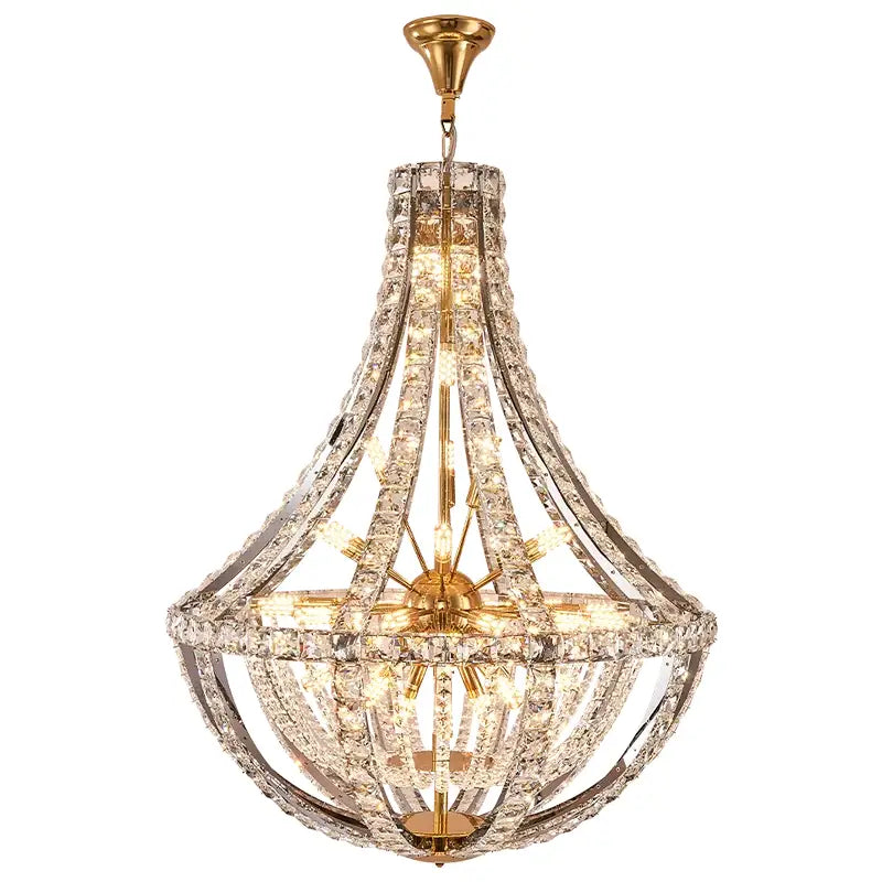 Modern gold teardrop decorbites crystal chandelier for dining room