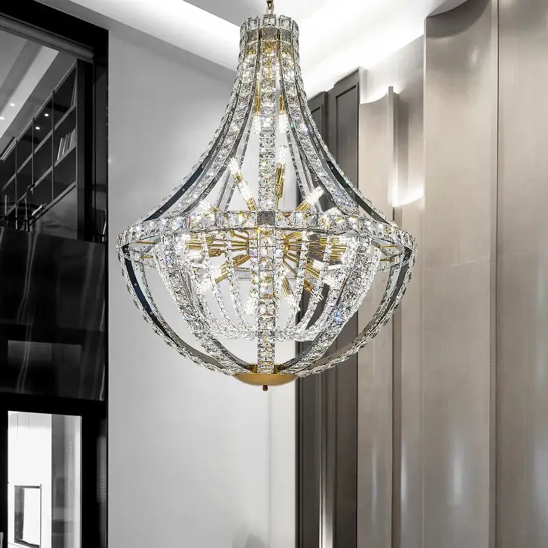 Modern gold teardrop decorbites crystal chandelier for dining room